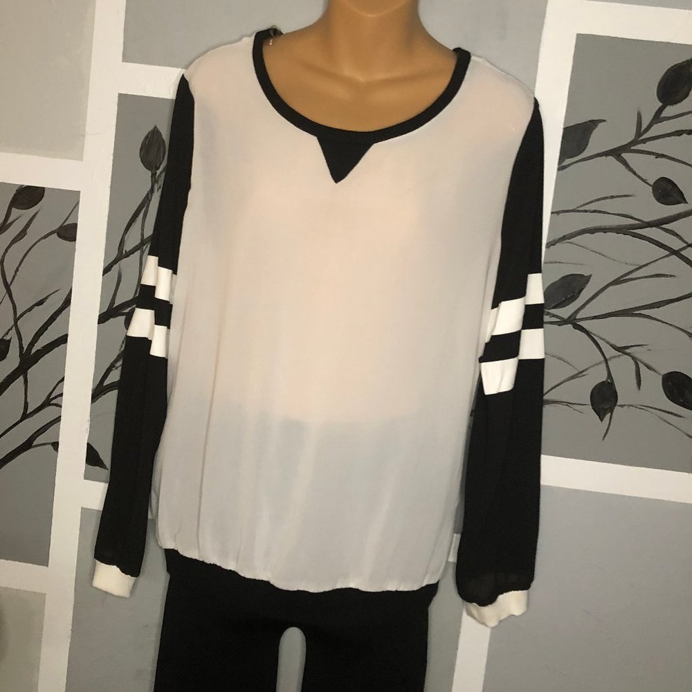 MASCARA LONG SLEEVE BLOUSE